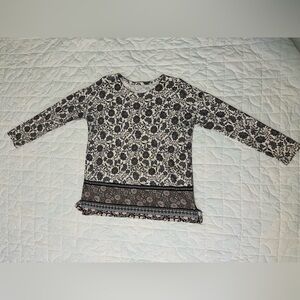 J. Jill Blue and White Floral Tunic